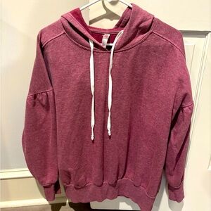 Heathered Burgandy Hoodie